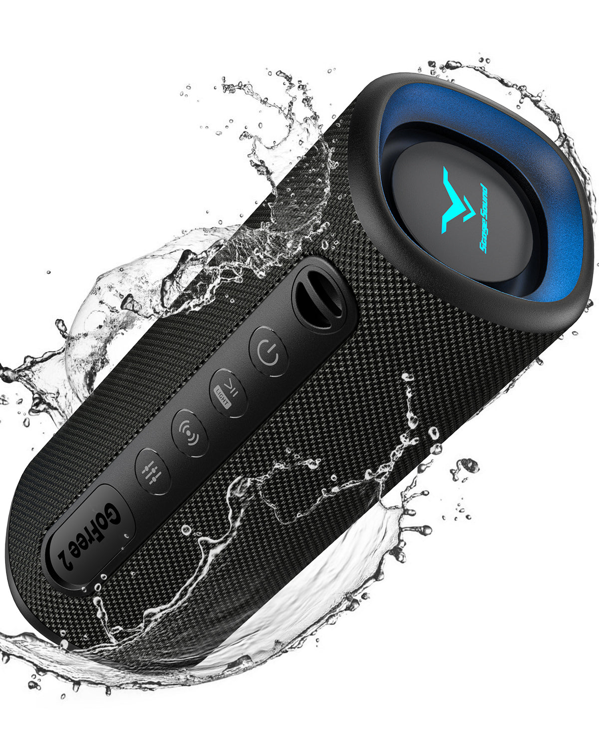 GoFree 2 Bluetooth Speaker – Powerful Bass, Waterproof, Built for